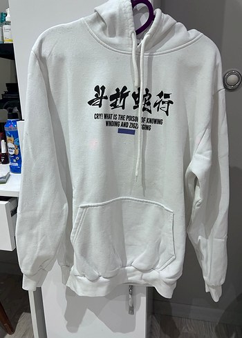 Zincir Detaylı Baskılı Kadın Sweatshirt - Görsel 2