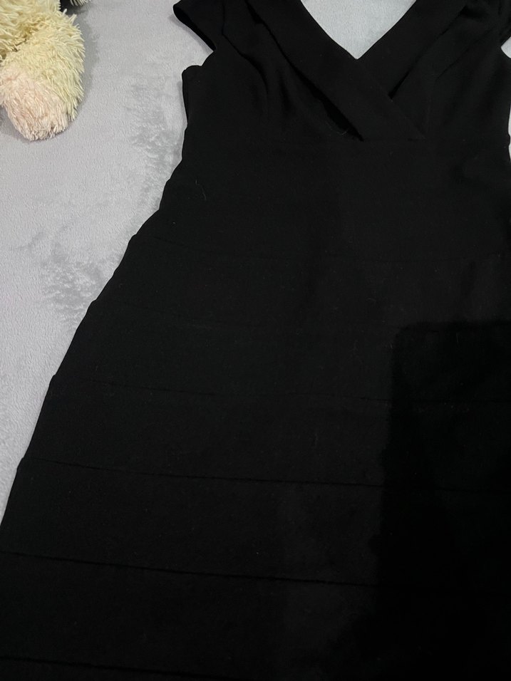 Siyah abiye  Mini Elbise - Görsel 3