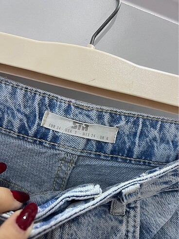 34 Beden Stradivarius yüksek bel wide leg pantolon