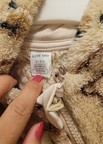 LC Waikiki Kahverengi Ayı Desenli Bebek Tulumu