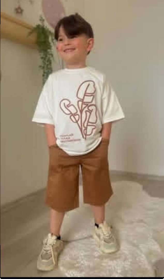 Erkek Çocuk Baskılı Beyaz Tişört takım - Görsel 2