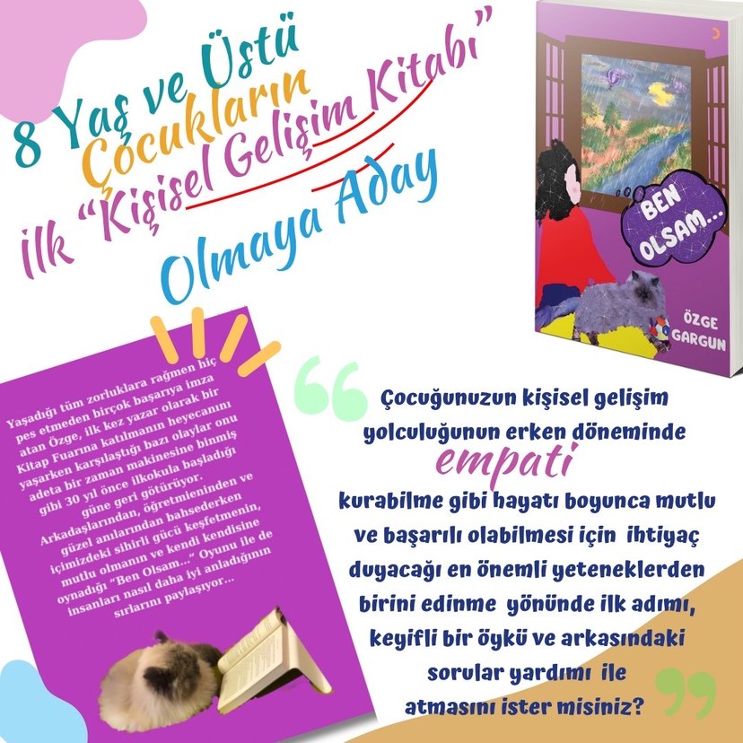 Ben Olsam - Özge Gargun (İmzalı/Çocuk Kitabı) - Görsel 3