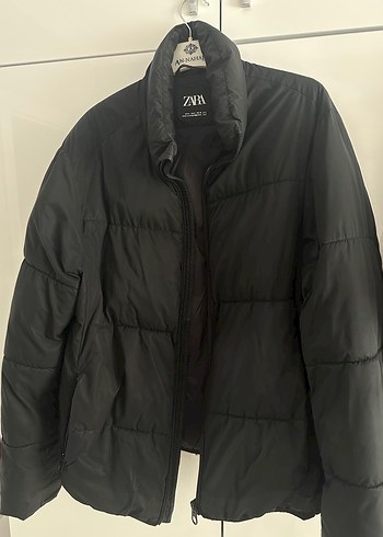 Zara Siyah Erkek Şişme Kışlık Mont
