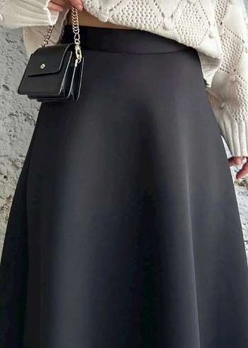 Siyah scuba Etek - Görsel 3