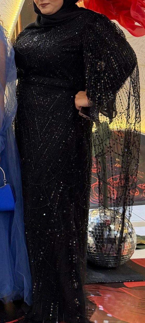 Siyah Uzun Abiye Elbise - Gotik Tarz - Görsel 4