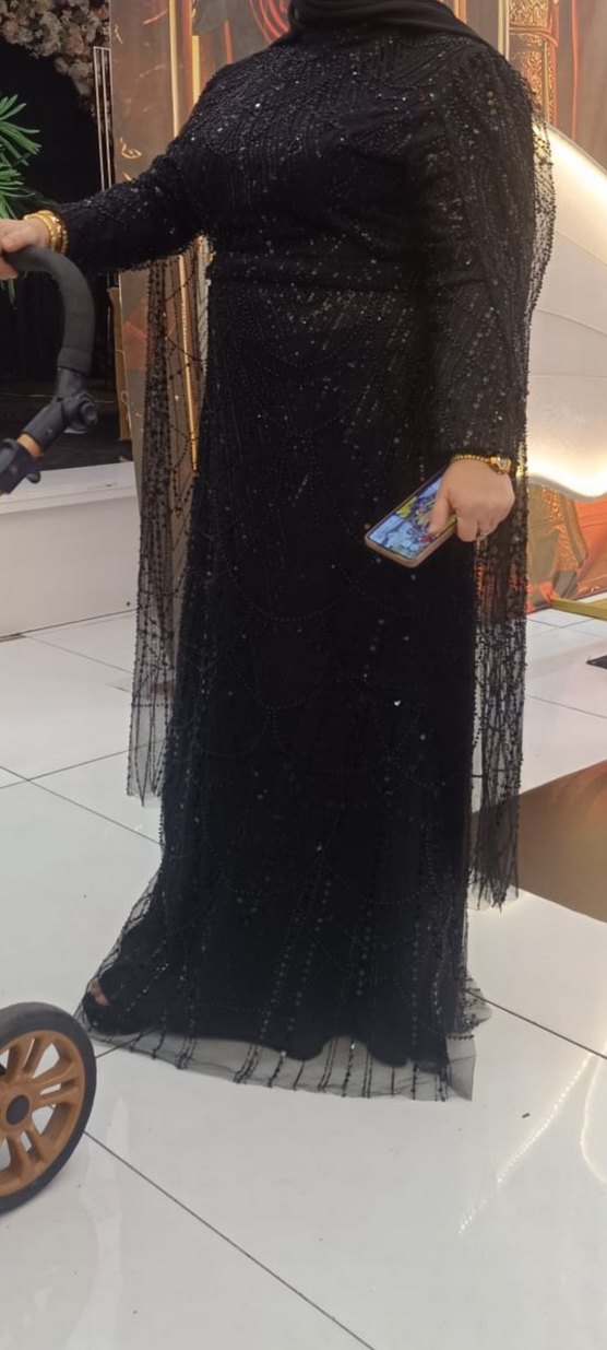 Siyah Uzun Abiye Elbise - Gotik Tarz - Görsel 5