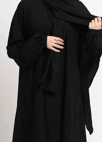 Siyah şallı namaz elbisesi 