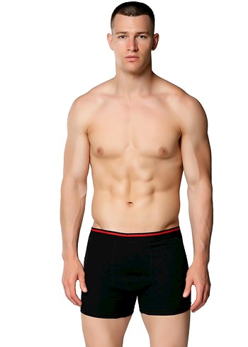 Erkek Likralı Boxer 3 Adet