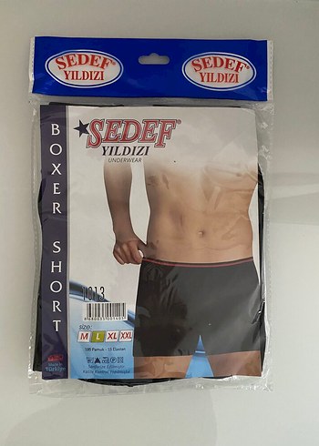 xl Beden Erkek Likralı Boxer 3 Adet