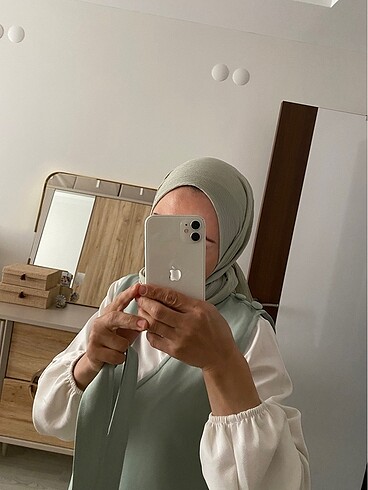 s Beden yeşil Renk Kadın Tesettür Jile Elbise