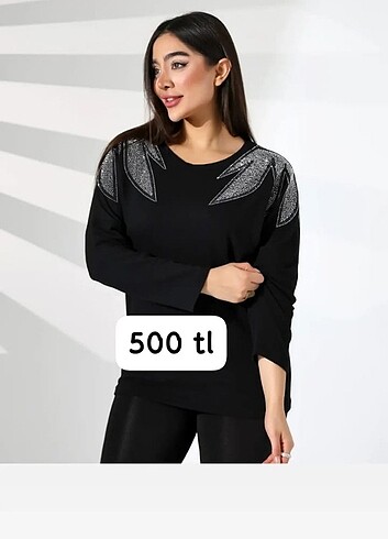 Zara Bayan taşlı bluz
