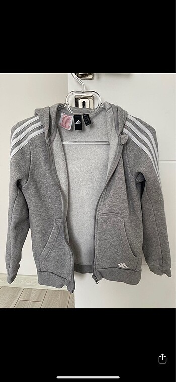 Adidas orjinal fermuarlı sweatshirt