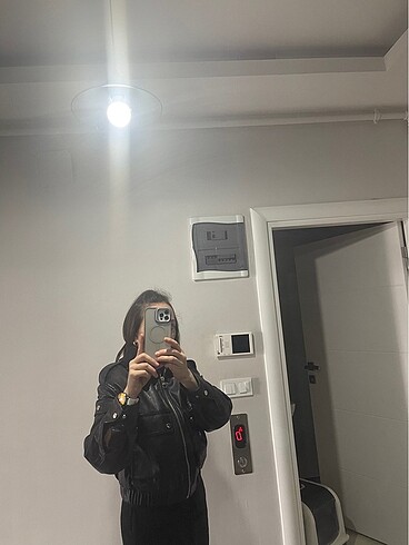 s Beden siyah Renk Bershka pilot mont