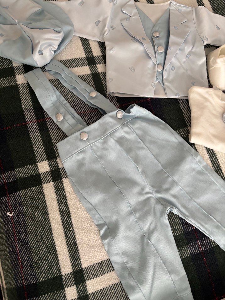 Mavi Pamuklu Erkek Bebek mevlütlük - Görsel 3