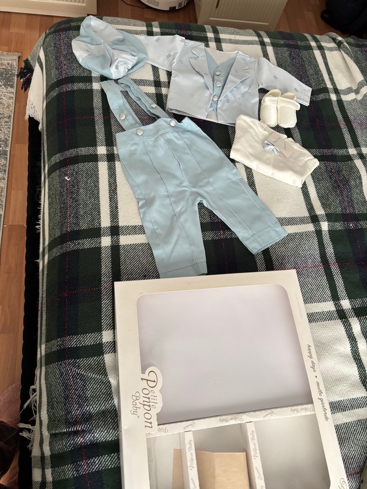 Mavi Pamuklu Erkek Bebek mevlütlük - Görsel 2