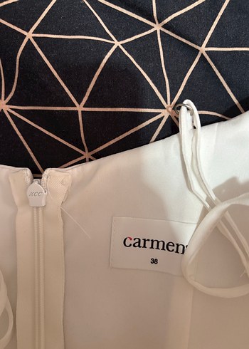 Uzun Beyaz A Kesim Straplez Gelinlik - Görsel 8