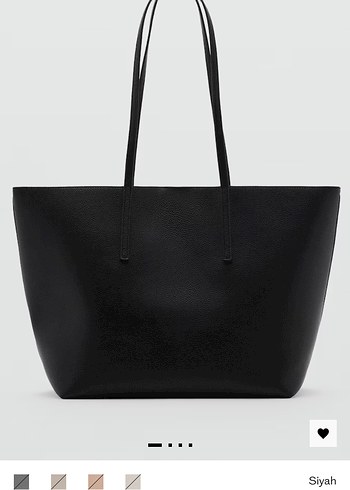 Siyah Minimalist Deri Kadın Çanta