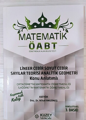 Kuzey akademi yayınları ÖABT Konu anlatımlı set 