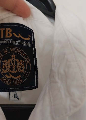 l Beden Erkek Beyaz Gömlek,ltb çok şık