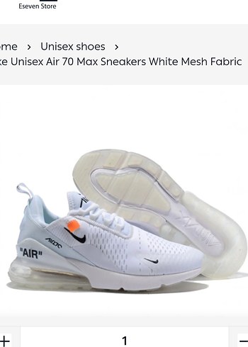 Nike Unisex Beyaz Air Max Sneaker