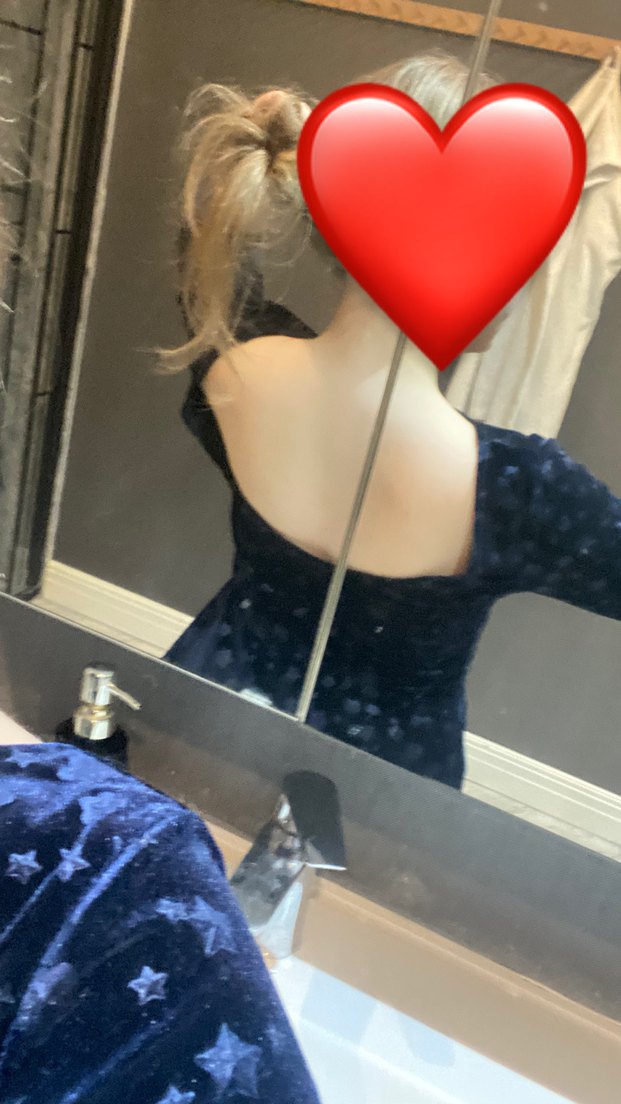 Lacivert Midi Kadife Elbise - Görsel 5