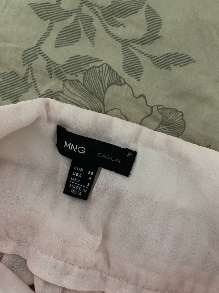 Pembe Midi Kadın Mini Etek Fırfırlı - Görsel 2