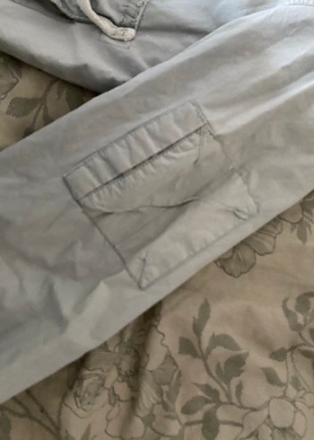 Gri Keten Fermuarlı Sokak Stili Kadın Ceketi - Görsel 2