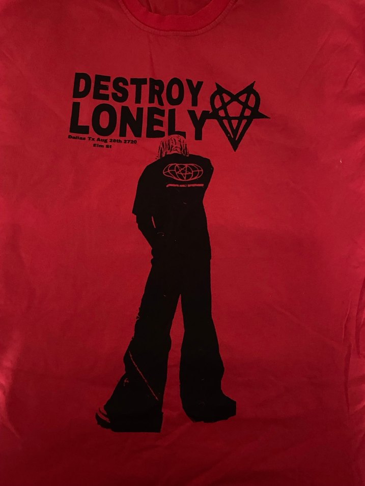 Kızlar için Kırmızı Baskılı Streetwear tshirt - Görsel 2