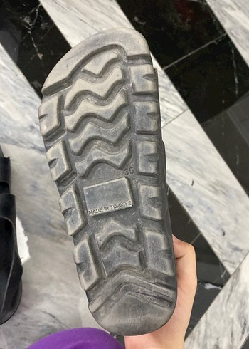 Siyah Tokalı Erkek Kauçuk Terlik - Görsel 2