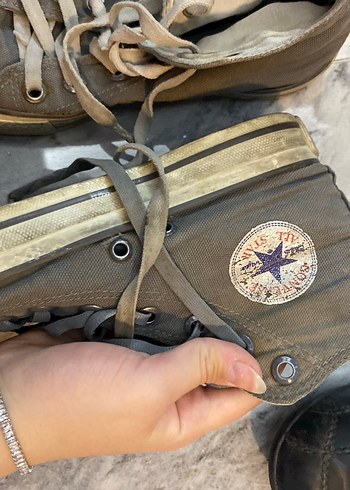 Gri Grunge Punk Kadın Sneakers - Görsel 2