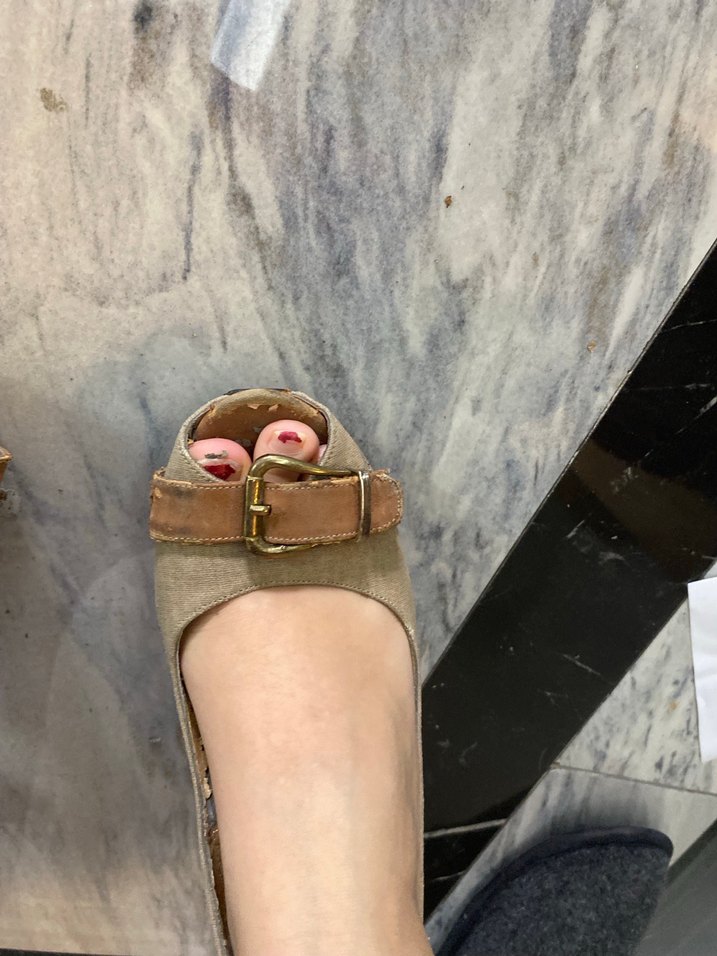 Bej Süet Dolgu Topuklu Kadın Ayakkabı - Görsel 5