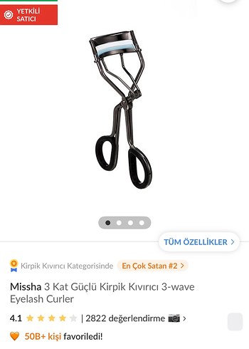 Missha 3 Kat Güçlü Gri Kirpik Kıvırıcı