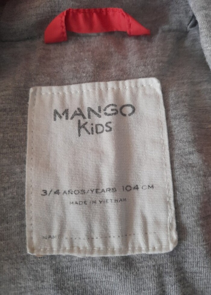 Mango Kız  Erkek Yağmurluk  - Görsel 4