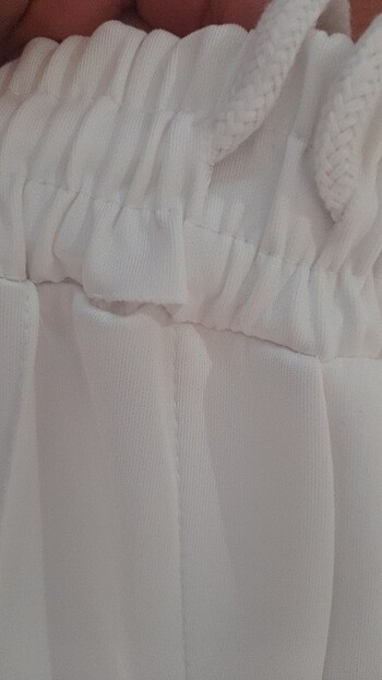 Kadın beyaz eşofman altı  - Görsel 5