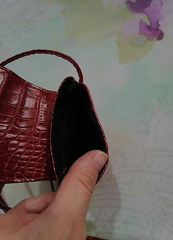 Beden Bordo Telefon çantası