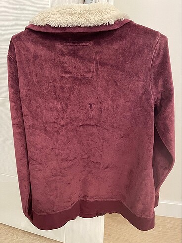 xl Beden bordo Renk Little Big Bayan Kadife Sweat