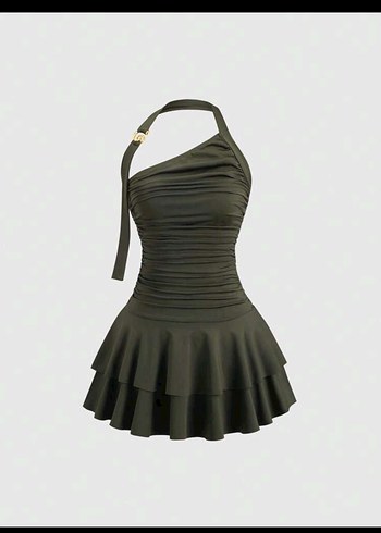 Straplez Mini Elbise