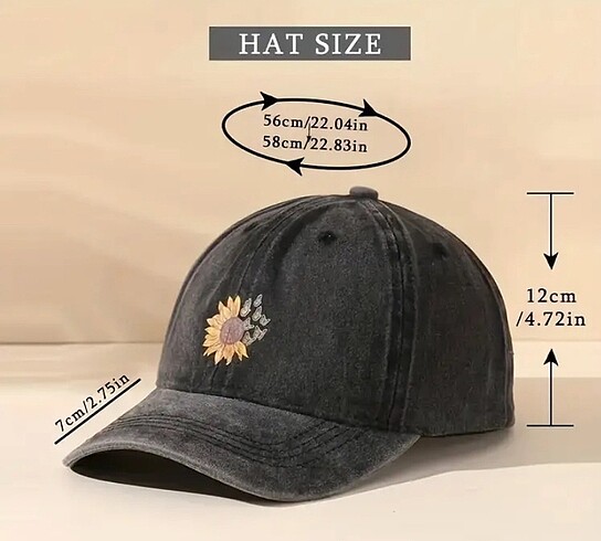 Sheinside Sıfır tasarım şapka
