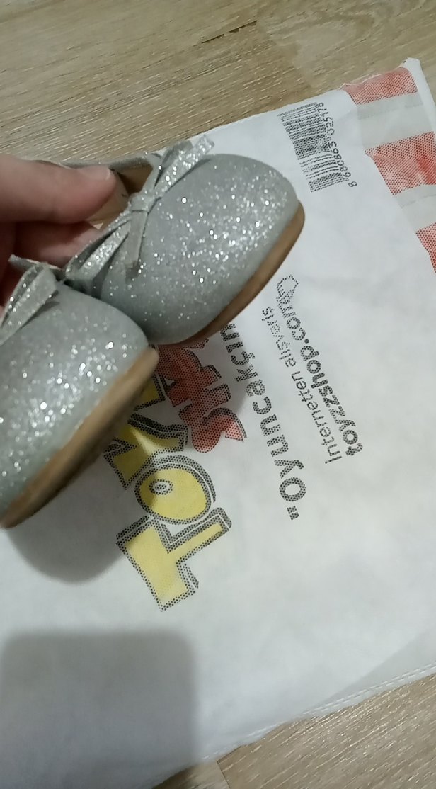 Kız Çocuk Gri Tokalı Babet - Görsel 4