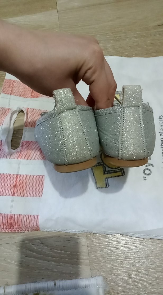 Kız Çocuk Gri Tokalı Babet - Görsel 5