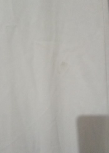 Bej Keten kısa kollu  Elbise - Görsel 7