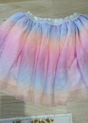 Bohem Tarzı Pastel Renkli Kız Çocuk Etek - Görsel 2