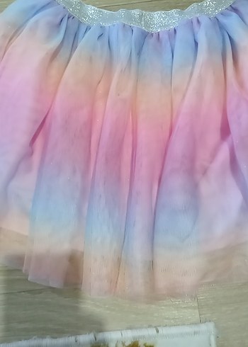 Bohem Tarzı Pastel Renkli Kız Çocuk Etek - Görsel 3