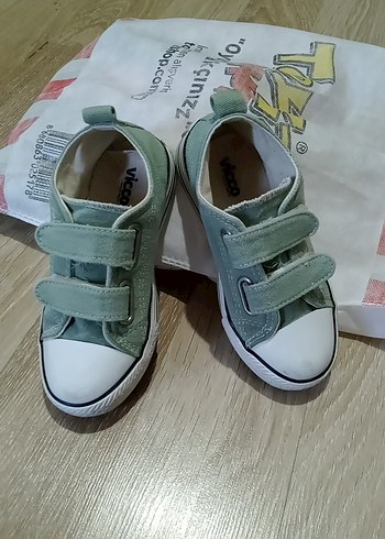 Erkek Çocuk Yeşil Cırt Cırtlı Spor Ayakkabı - Görsel 6