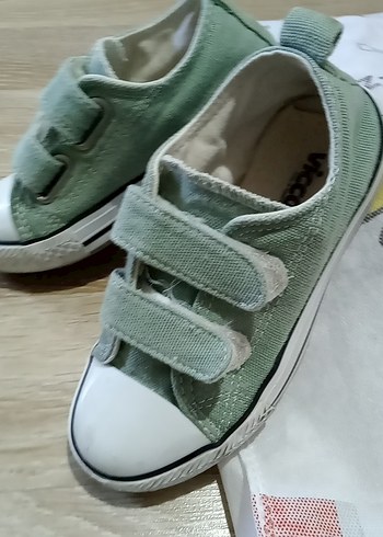 Erkek Çocuk Yeşil Cırt Cırtlı Spor Ayakkabı - Görsel 3