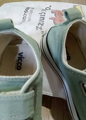 Erkek Çocuk Yeşil Cırt Cırtlı Spor Ayakkabı - Görsel 5