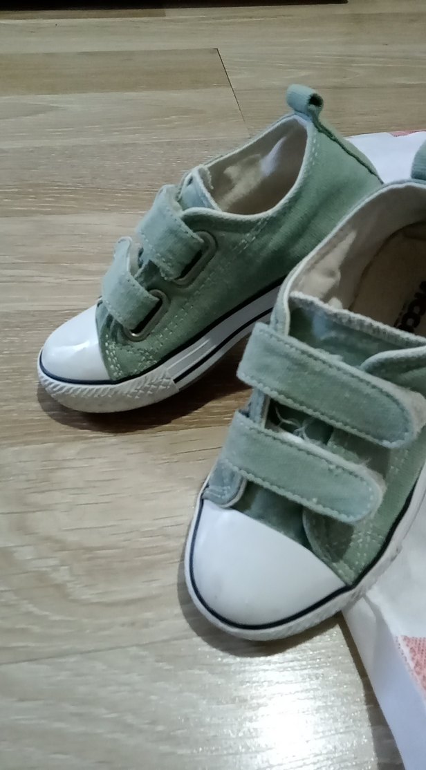 Erkek Çocuk Yeşil Cırt Cırtlı Spor Ayakkabı - Görsel 2