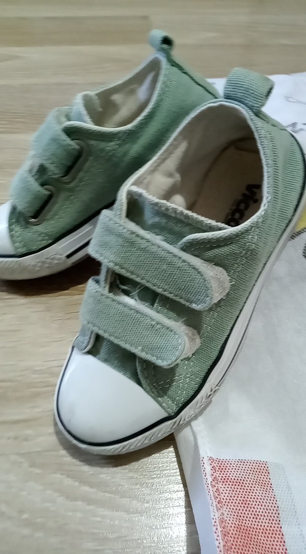 Erkek Çocuk Yeşil Cırt Cırtlı Spor Ayakkabı - Görsel 3