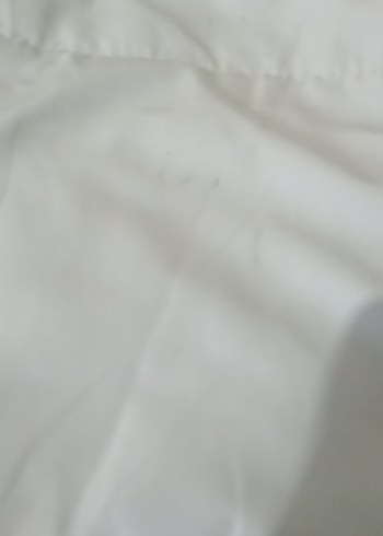 Düğmeli Beyaz mont - Görsel 5