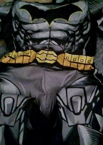 Koyu Gri Desenli Çocuk  Kostümü - Görsel 3